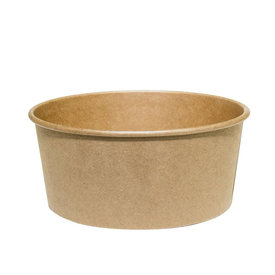 Kraft Round Paper Bowl, 37oz (165mm Top, Base Only), 300/case