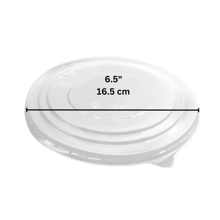 Kraft Bowl Lid, for 37oz (165mm), 300/case