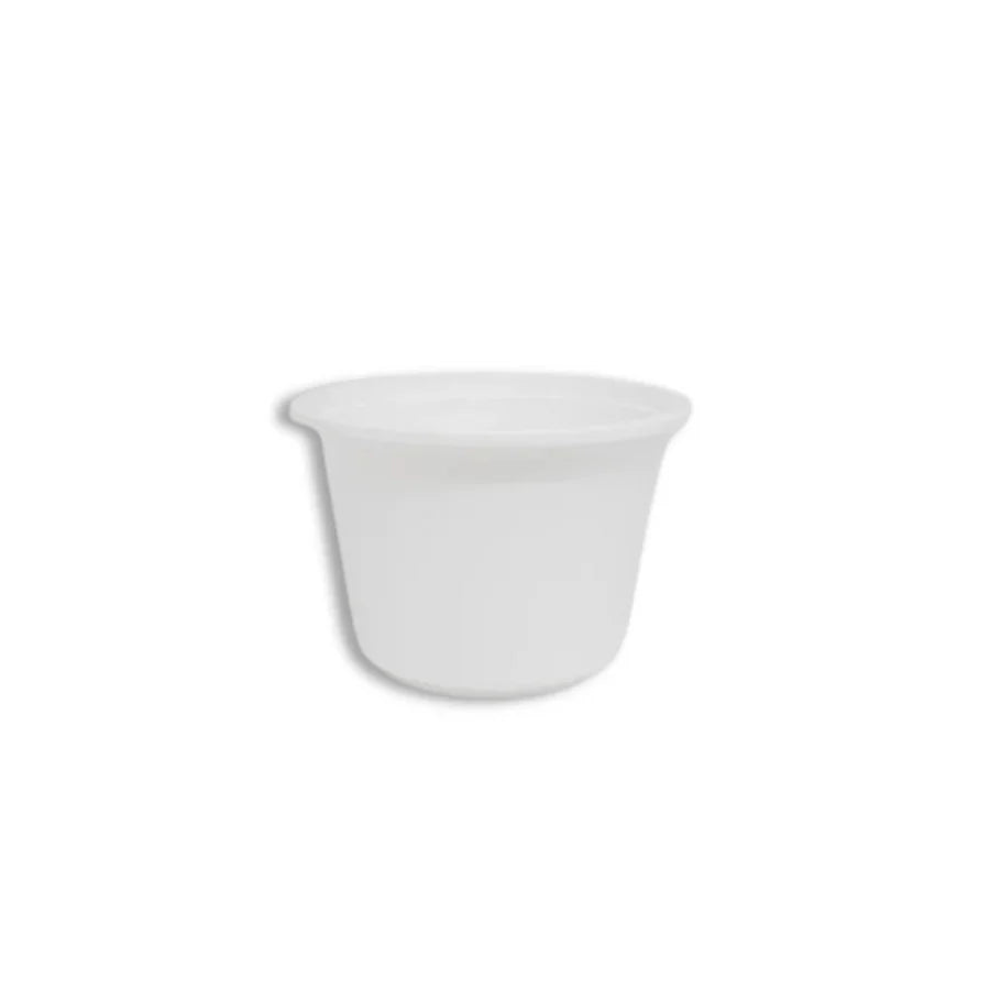 White PP Round Bowl, 8oz (Microwaveable, Base Only), 1,000/case