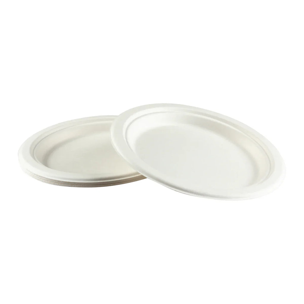 Natural Molded Fiber Plate, 9", 500/case