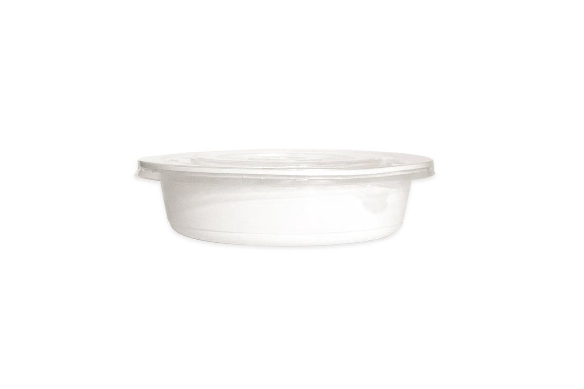 White PP Outer-Lock Bowl, 27oz (Microwaveable, Base Only), 300/case