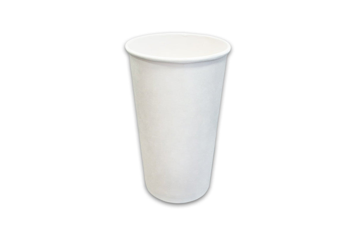 White Paper Hot Cup, 16oz, 1,000/case
