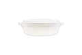 White PP Outer-Lock Bowl, 24oz (Microwaveable) W/ Lid, 150/case