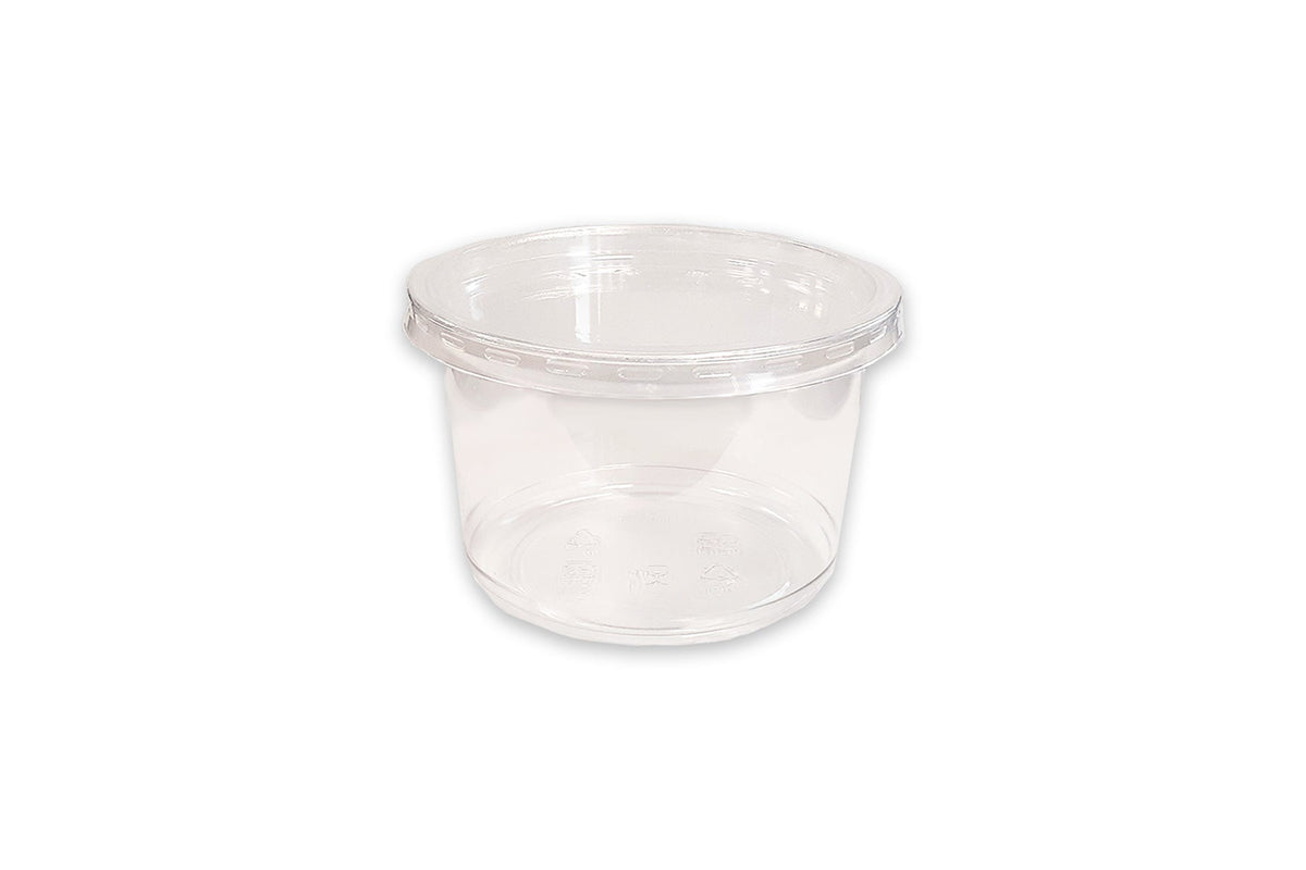 Clear PET Round Container, 16oz (Base Only), 500/case