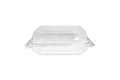 Clear Hinged Container, 8.25" x 7.88" x 2.81" (Microwaveable), 200/case