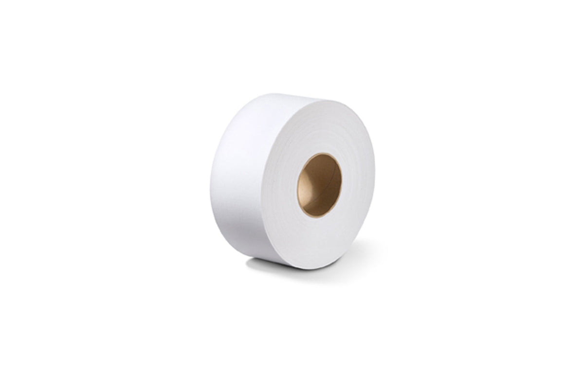 White Jumbo Bathroom Tissue, 3.7" x 1,000ft, 8/case