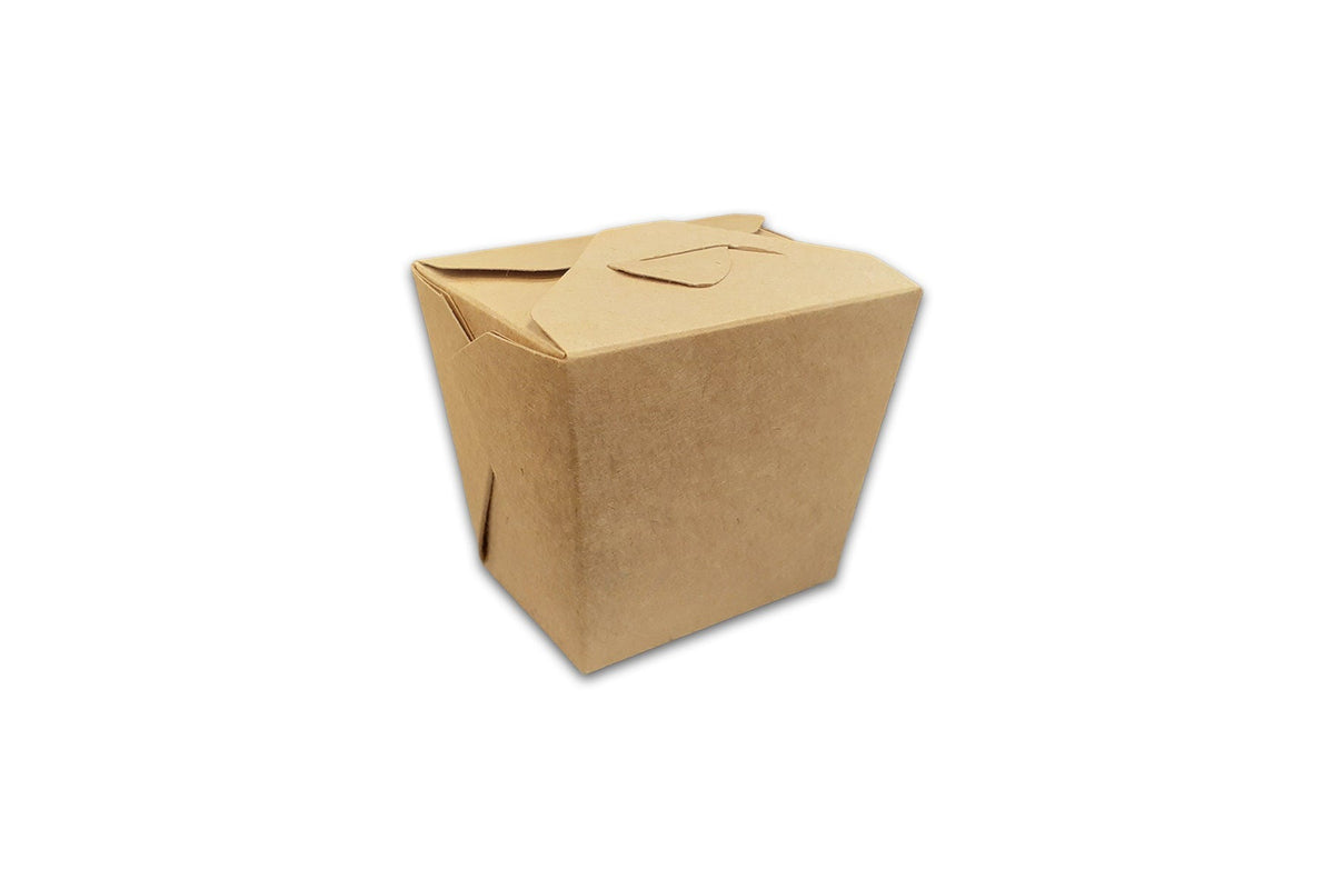 Kraft Square Food Pail, 16oz (3.75" x 3" x 3.25"), 500/case