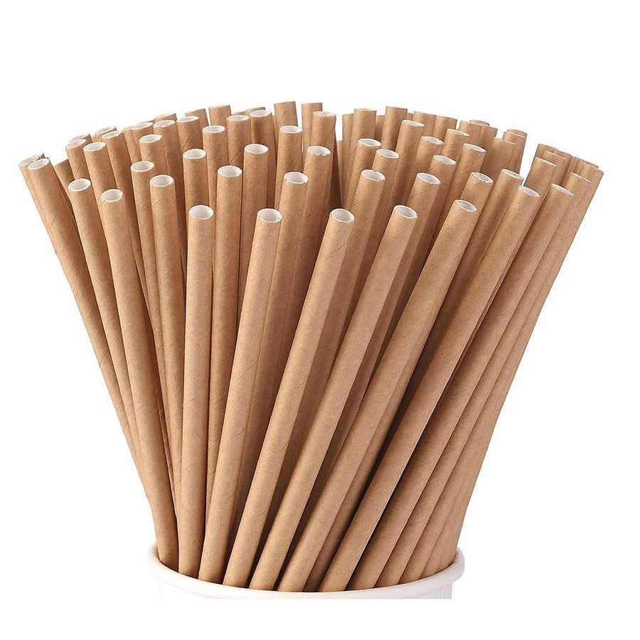 Paper Straws, 220mm, 2,000/case