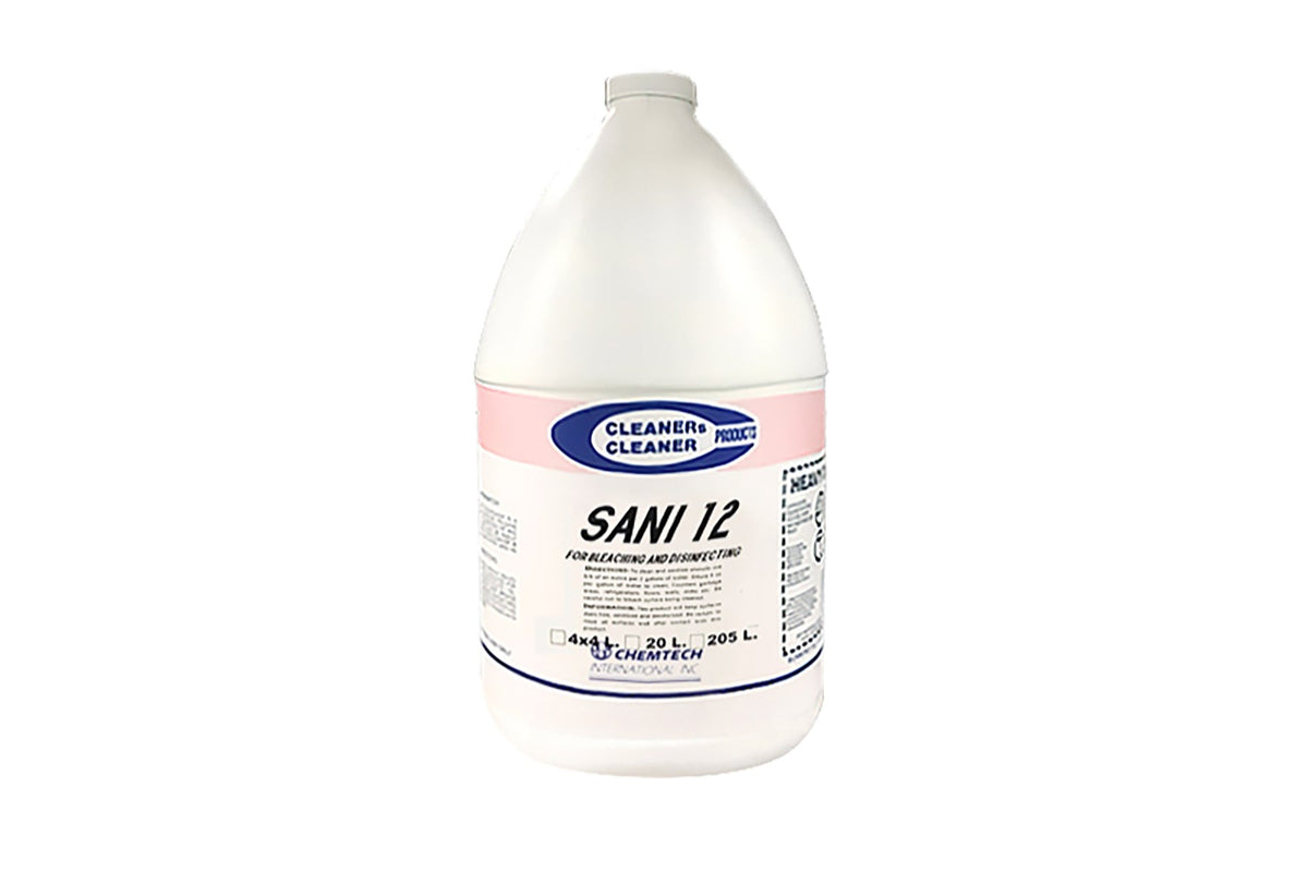 Chemtech Bleach Sanitizer 12%, 4L, 4/case