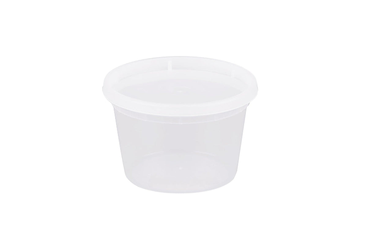 Translucent PP Deli Container, 16oz (Microwaveable) W/ Lid, 250/case