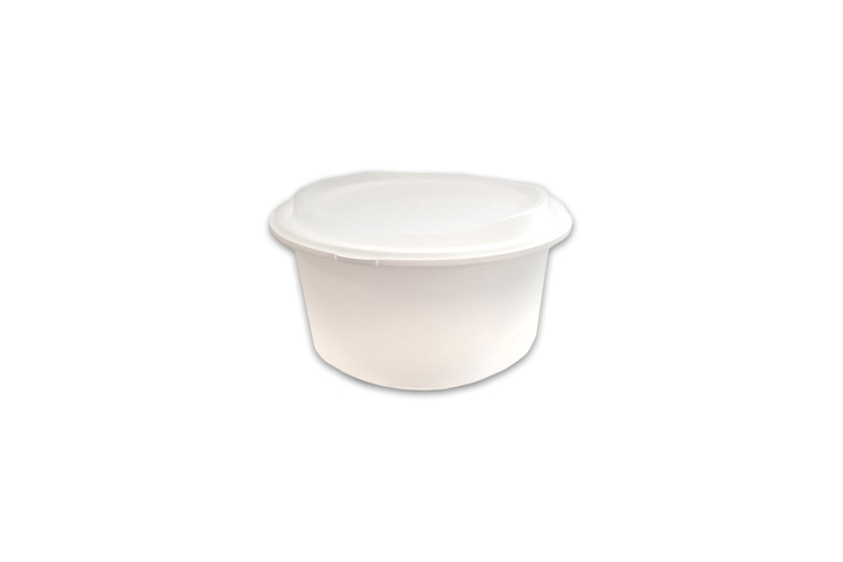White Matte PP Bowl, 50oz (Microwaveable) W/ Lid, 150/case