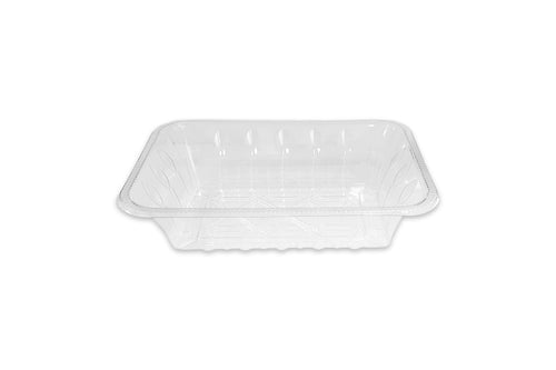 Clear PET Tray, 8" x 5.7" x 2", 400/case