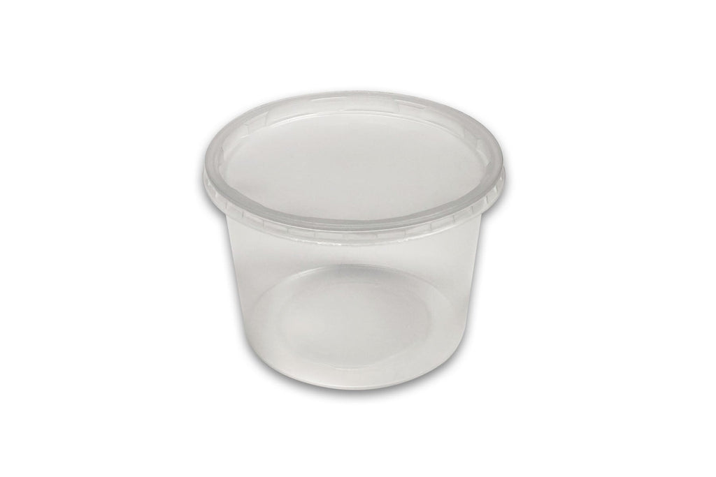 Translucent PP Round Deli Container, 16oz (Base Only), 500/case
