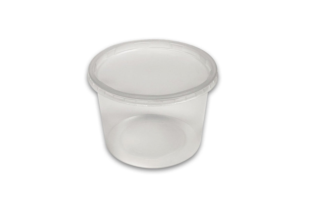 Translucent PP Round Deli Container, 16oz (Base Only), 500/case