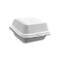 Sugarcane Clamshell Container, 6" x 6" x 3", 500/case
