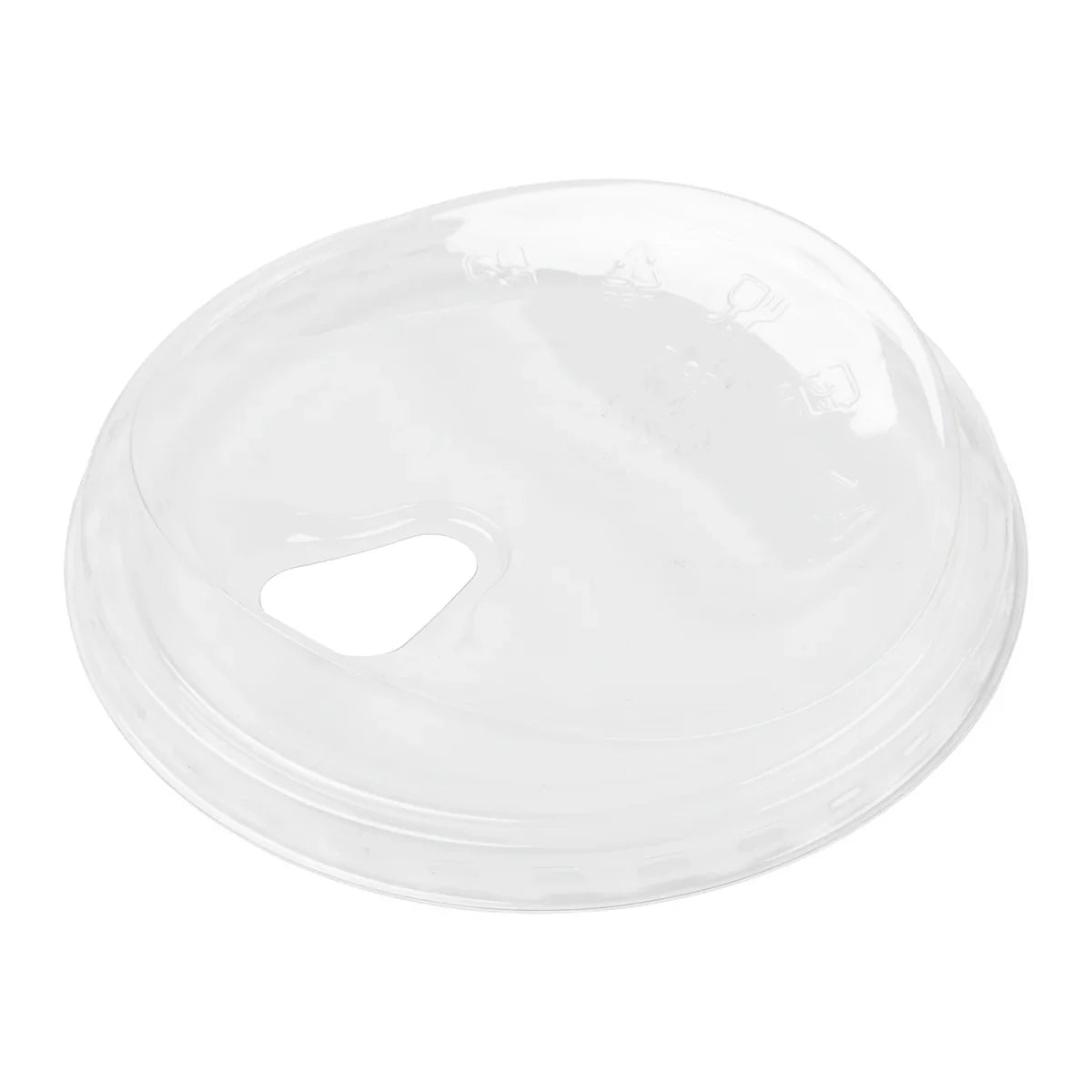 Clear PET Dome Sippy Lid, for 12/14-24oz Cups, 1,000/case