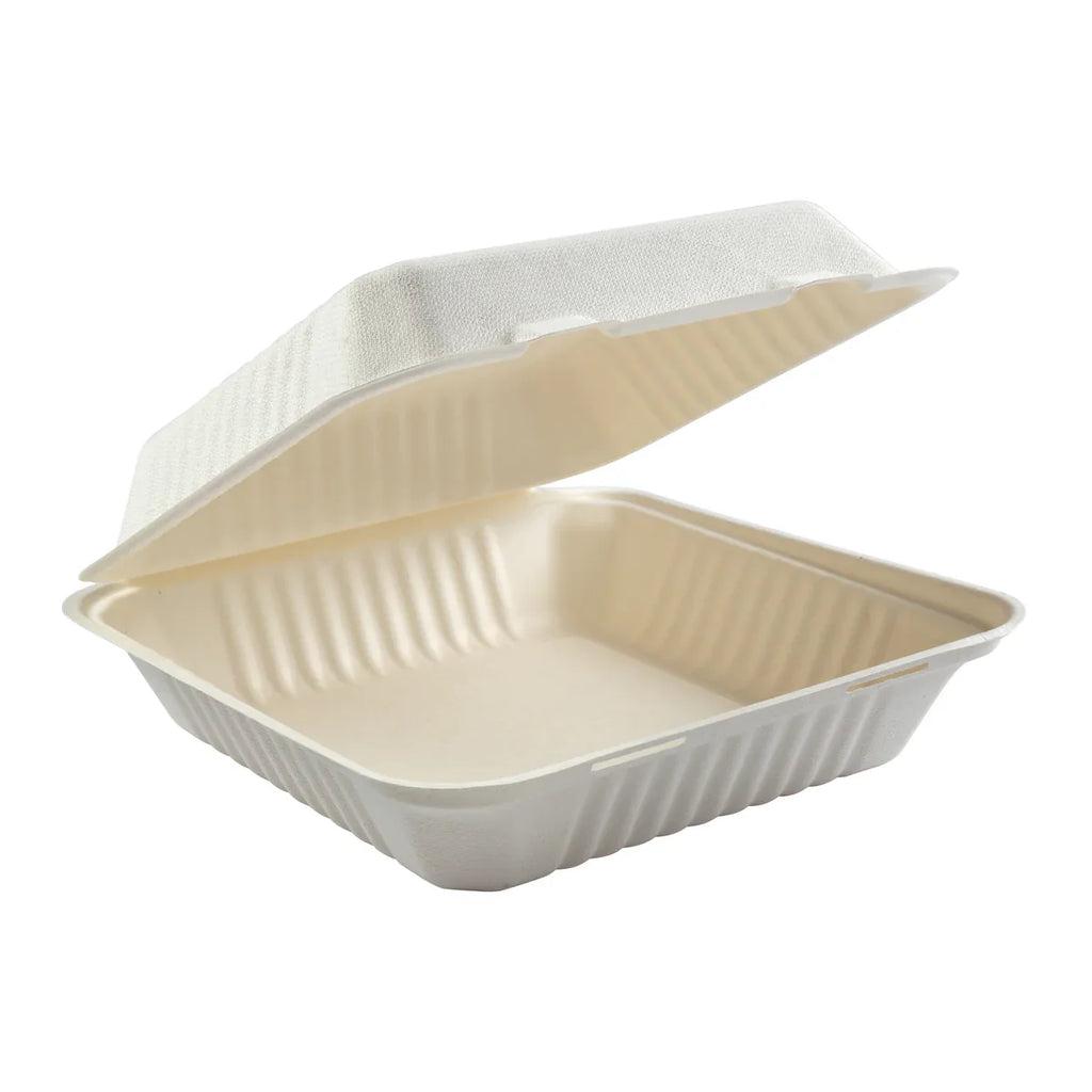 Natural Molded Fiber Clamshell, Large, 200/case