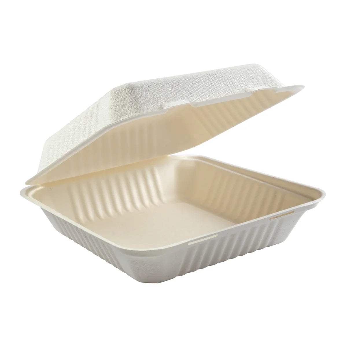 Natural Molded Fiber Clamshell, Large, 200/case