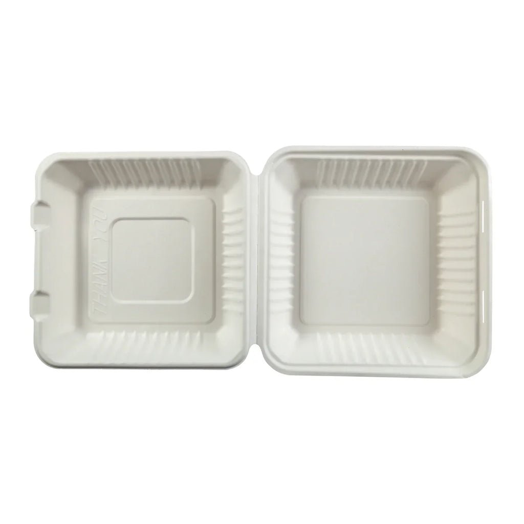 Natural Molded Fiber Clamshell, Large, 200/case
