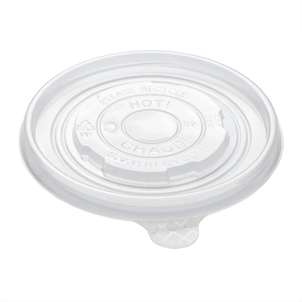 Paper Container Lid, for 12 & 16oz, 500/case