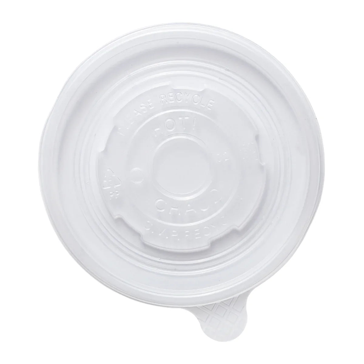 Paper Container Lid, for 12 & 16oz, 500/case