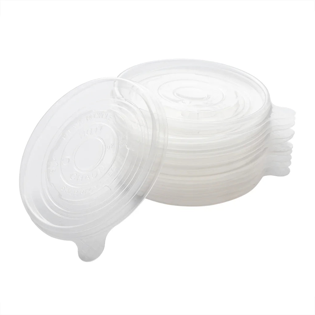 Paper Container Lid, for 12 & 16oz, 500/case