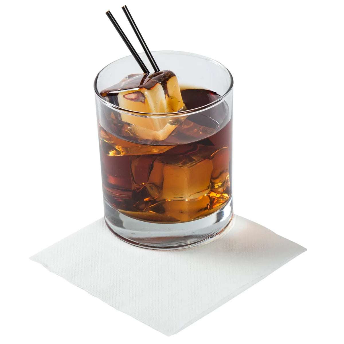 White Beverage Napkin, 9" x 9" (1-Ply), 4,000/case