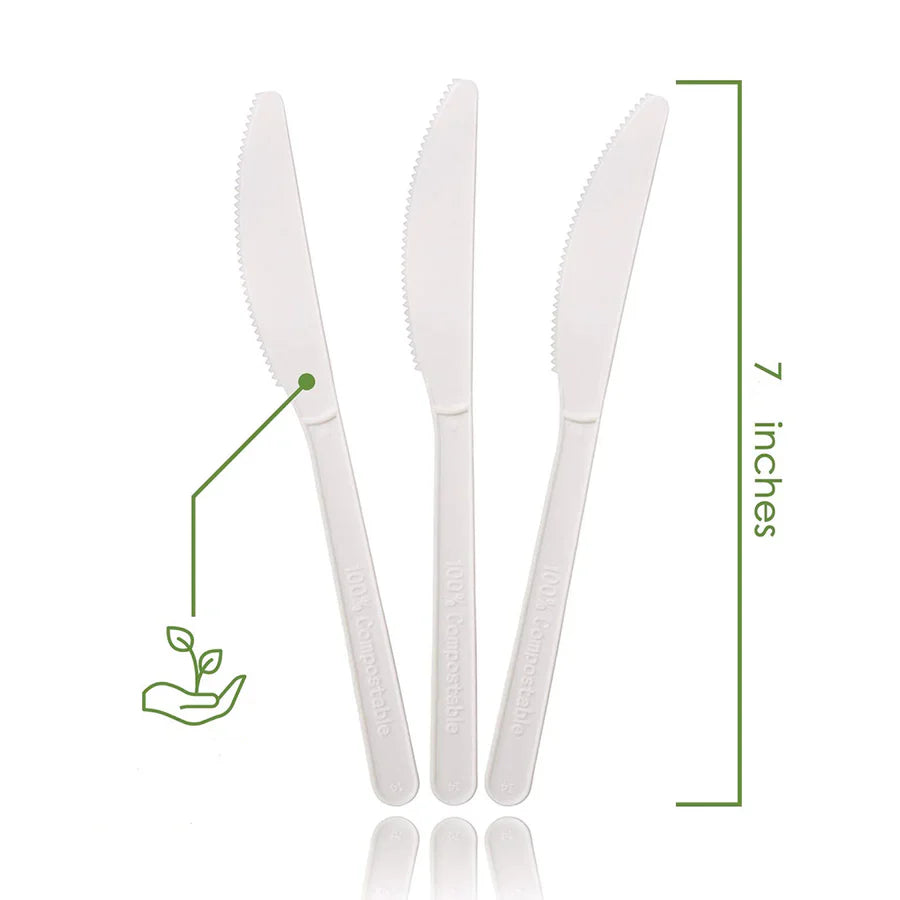 PLA Knife, 7" (Compostable), 1,000/case