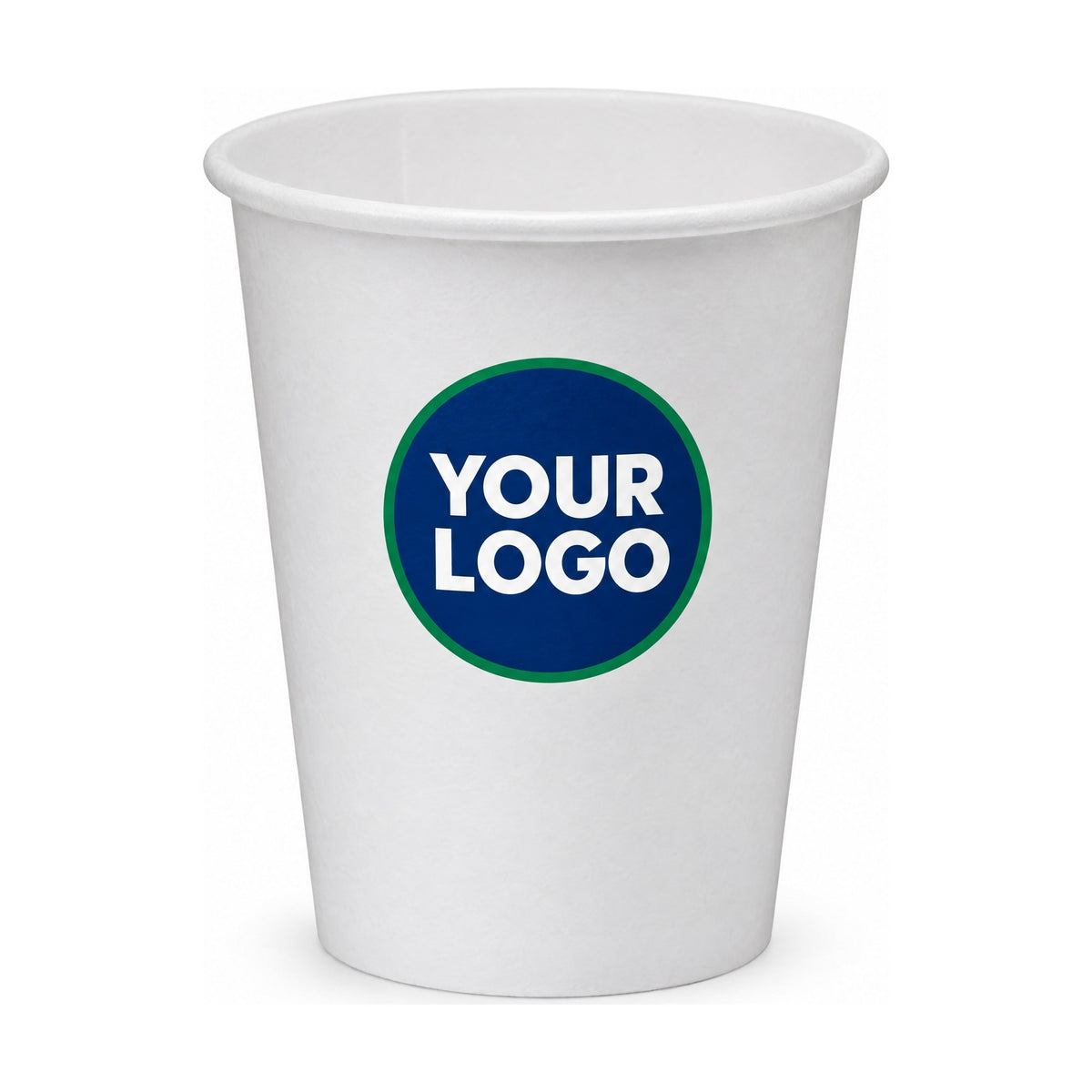 Custom printed single-wall paper hot cup with your logo