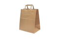 Flat Handle Takeout Bag, 10-1/4" x 6-1/2" x 11-4/5", 300/case